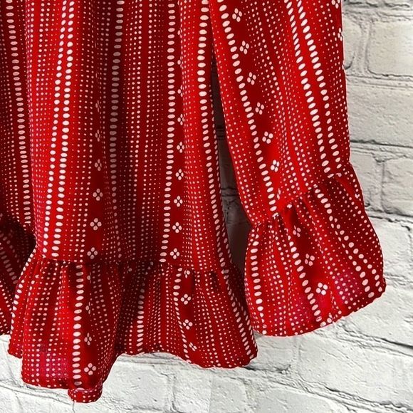 Anthropologie peasant blouse red size extra small - Picture 2 of 8